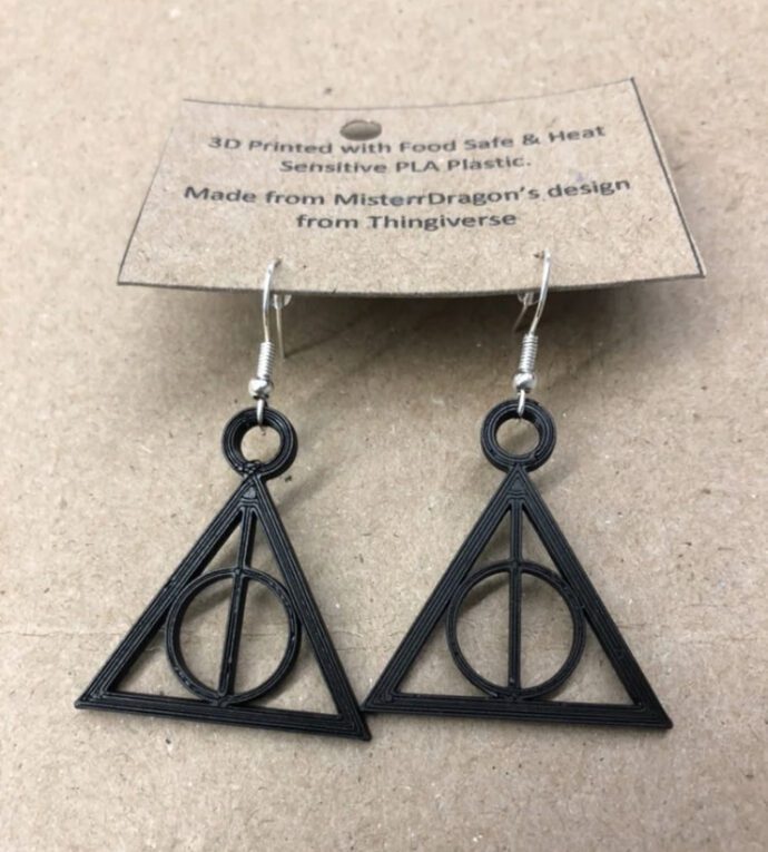 Deathly Hollows Inspired Earrings