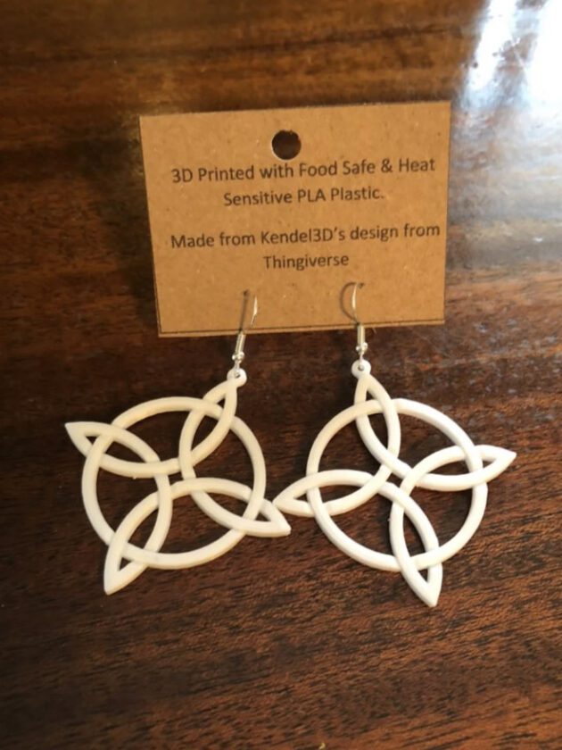 Celtic Cross With Circle Earrings