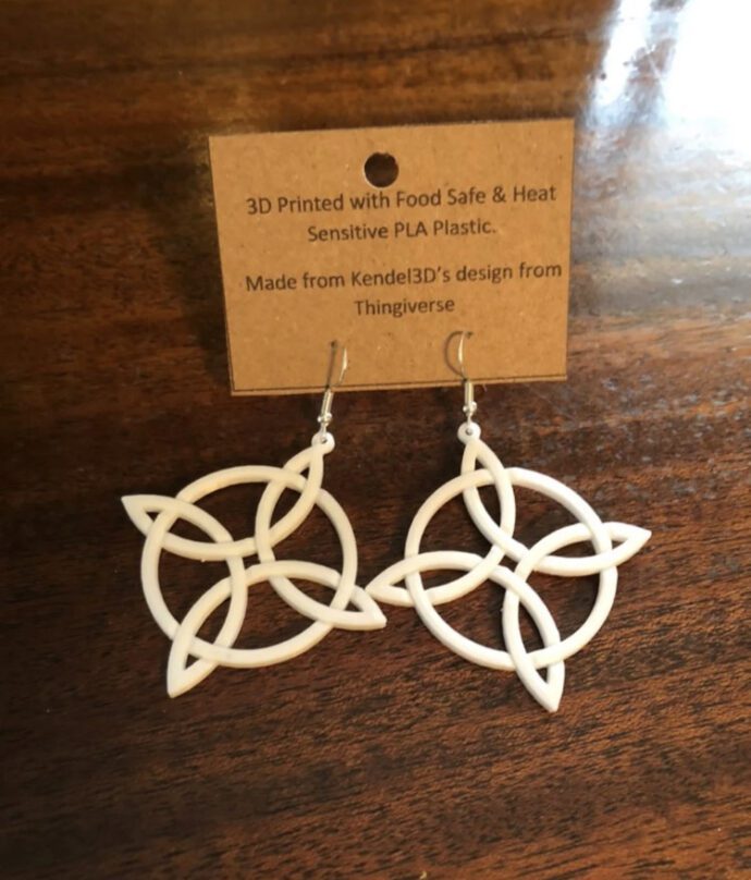 Celtic Cross With Circle Earrings