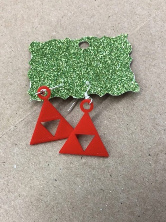 Triforce from The Legend of Zelda Inspired Earrings