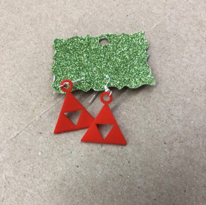 Triforce from The Legend of Zelda Inspired Earrings