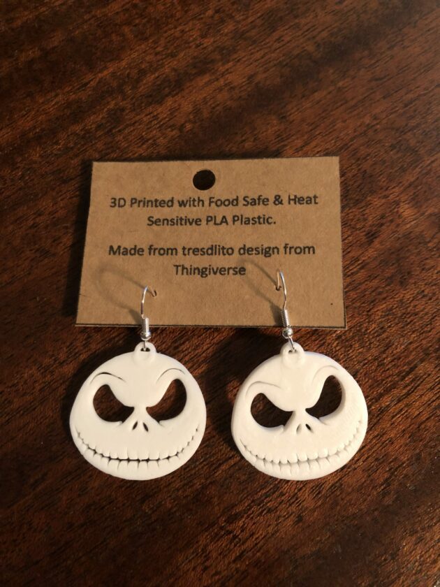 Jack Skelington inspired Earrings