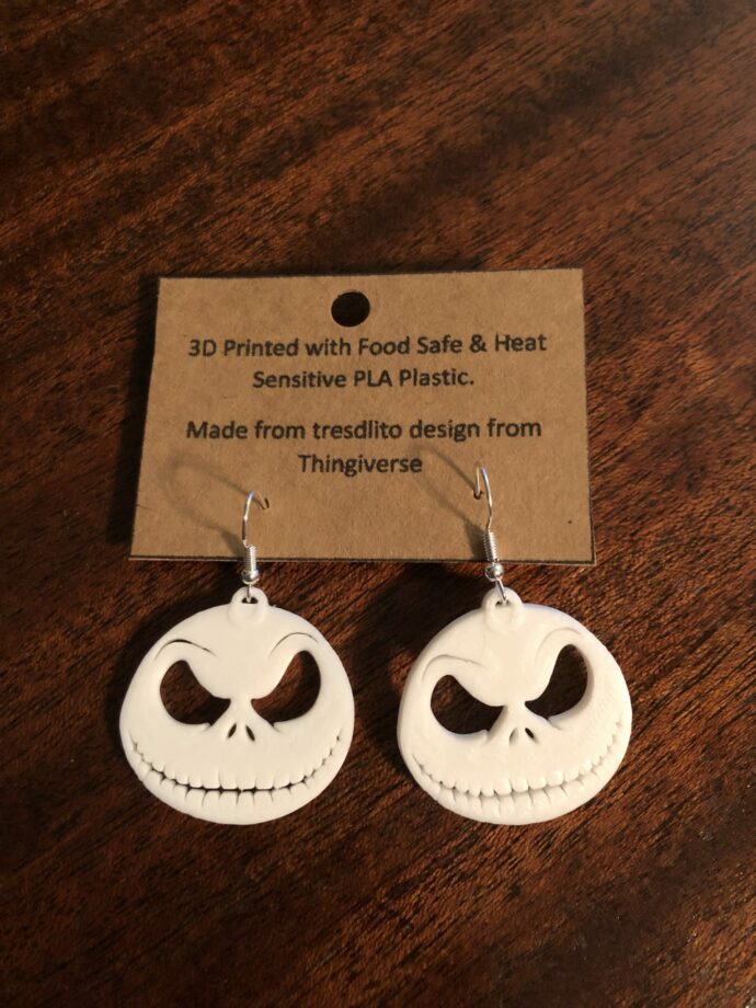 Jack Skelington inspired Earrings