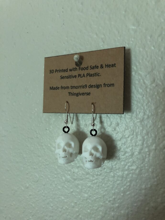 Human Skull Earings