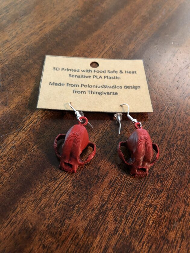Bull Dog Skull Earings