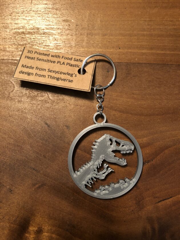 Jurassic Park Keychain