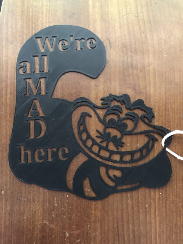 We're All Mad Here Silhouette/ Stencil