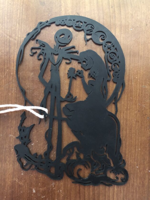 Nightmare Before Christmas inspired silhouette/ stencil