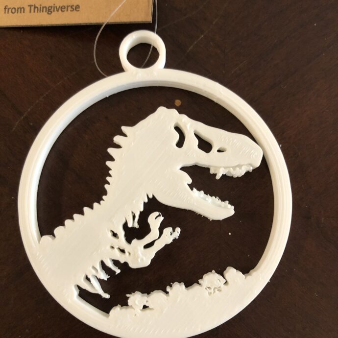 Jurassic Park inspired Christmas Ornament