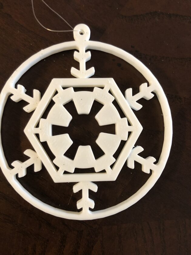 Star Wars inspired Imperial Symbol Christmas Ornament