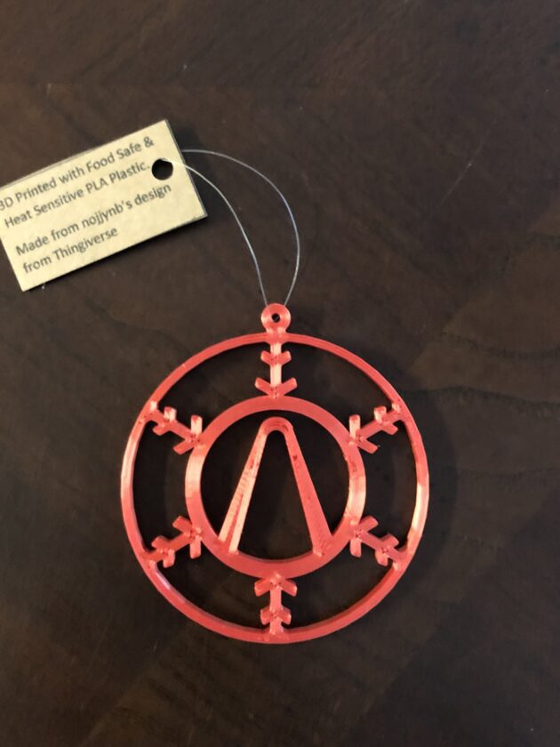 Borderlands inspired Vault Symbol Christmas Ornament