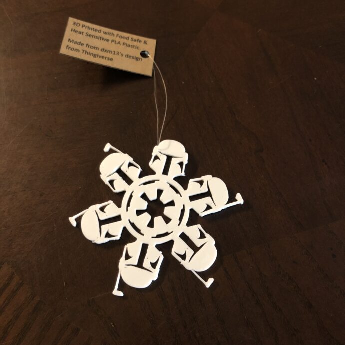 Star Wars inspired Mandalorian Christmas Ornament