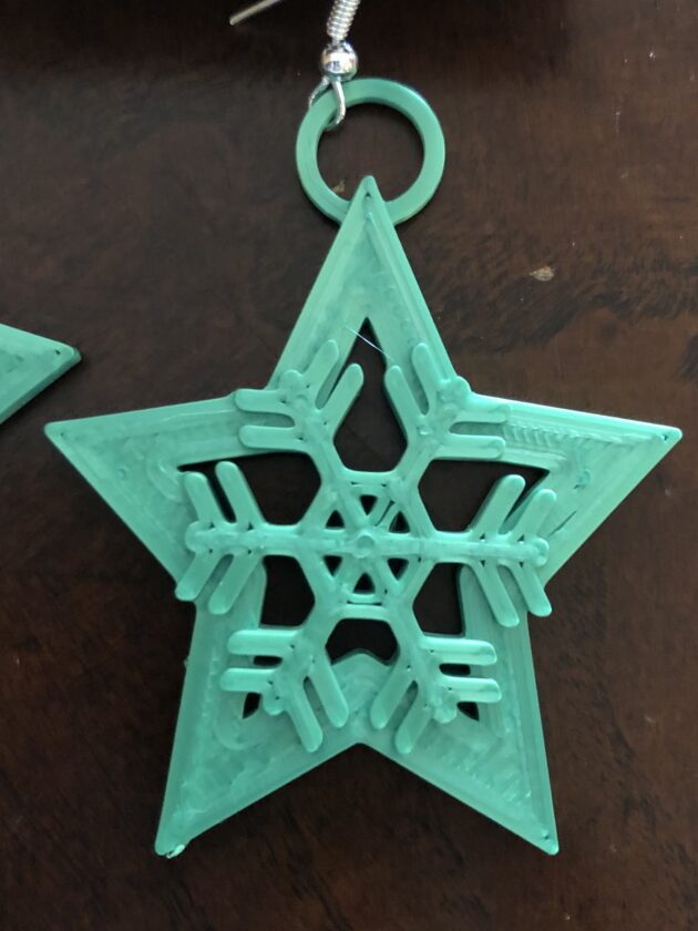 Snowflake Star Earrings
