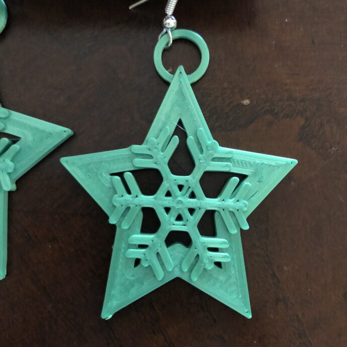 Snowflake Star Earrings
