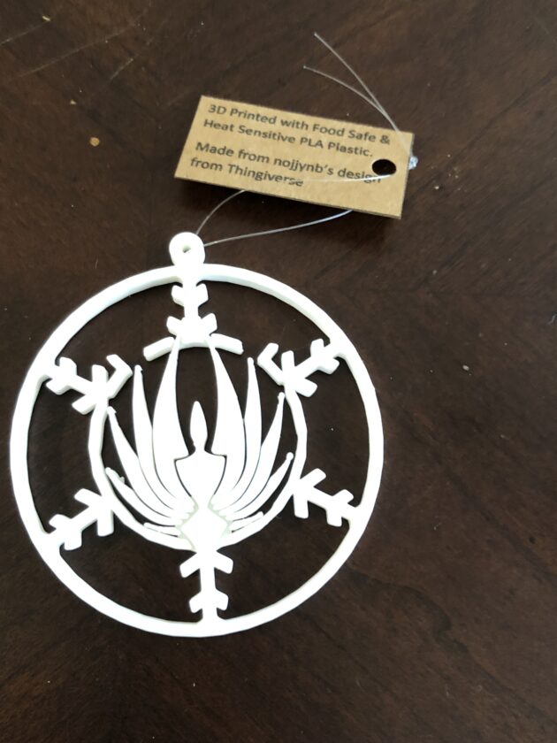 Battlestar Galactica inspired Christmas Ornament