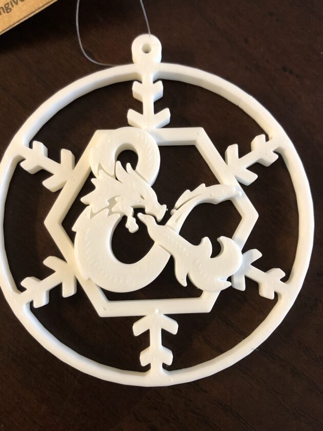 Dungeons and Dragons Christmas Ornament