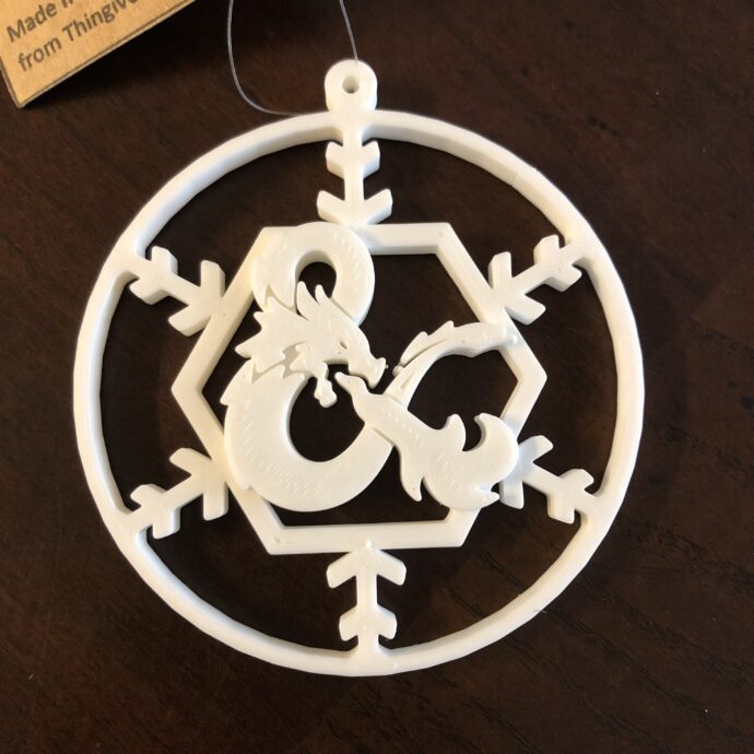 Dungeons and Dragons Christmas Ornament