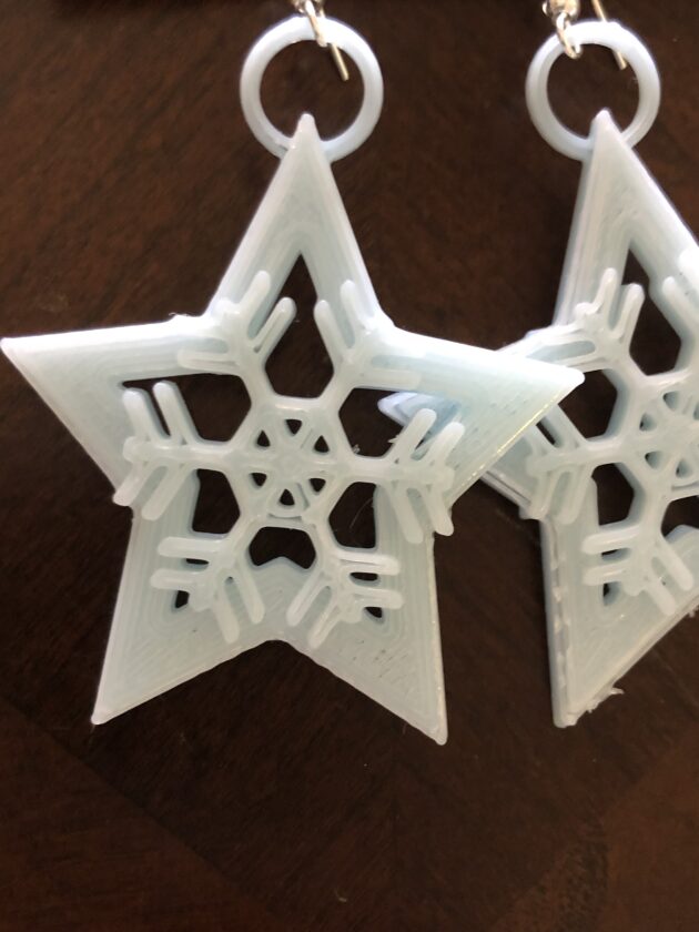 Snowflake Star Earrings