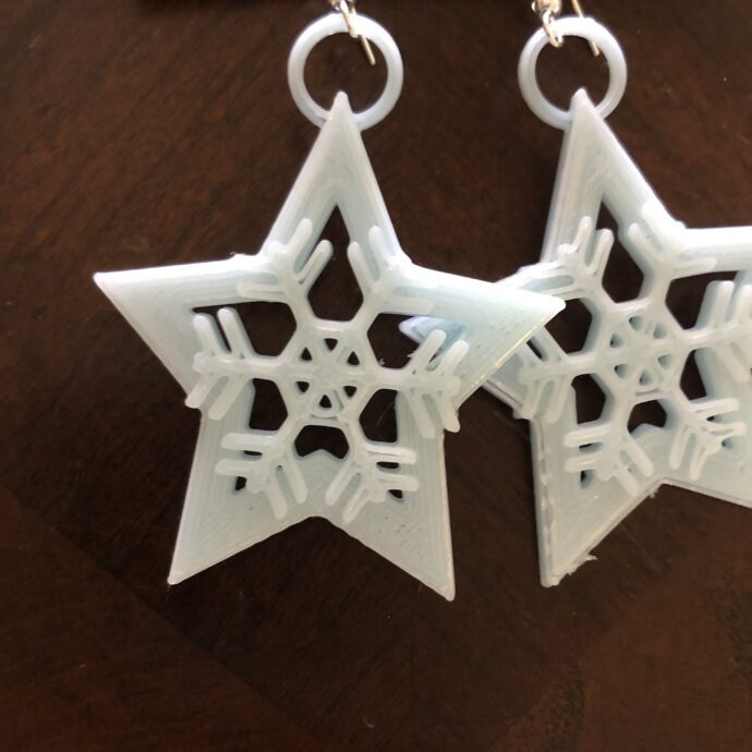 Snowflake Star Earrings