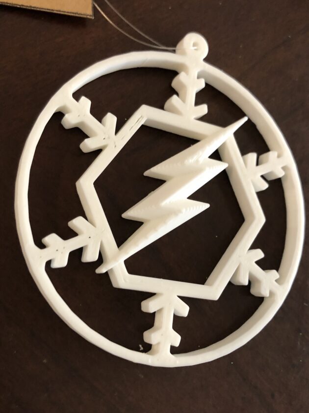 The Flash inspired Christmas Ornament