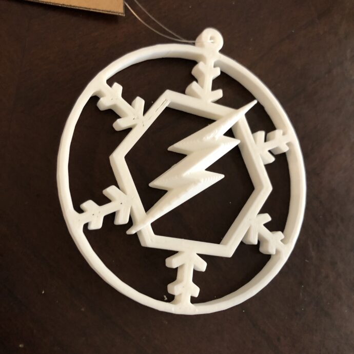 The Flash inspired Christmas Ornament