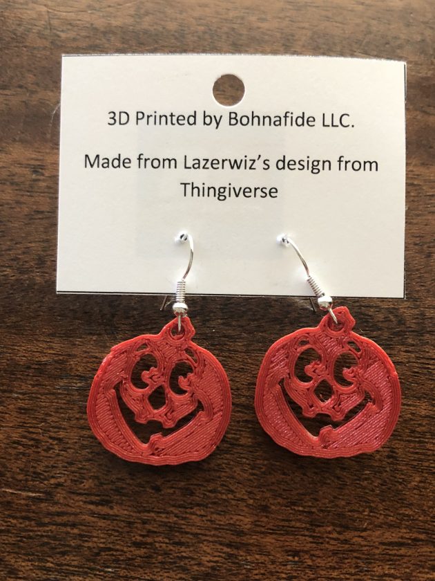 Jack-O-Lantern Pumpkin Earrings