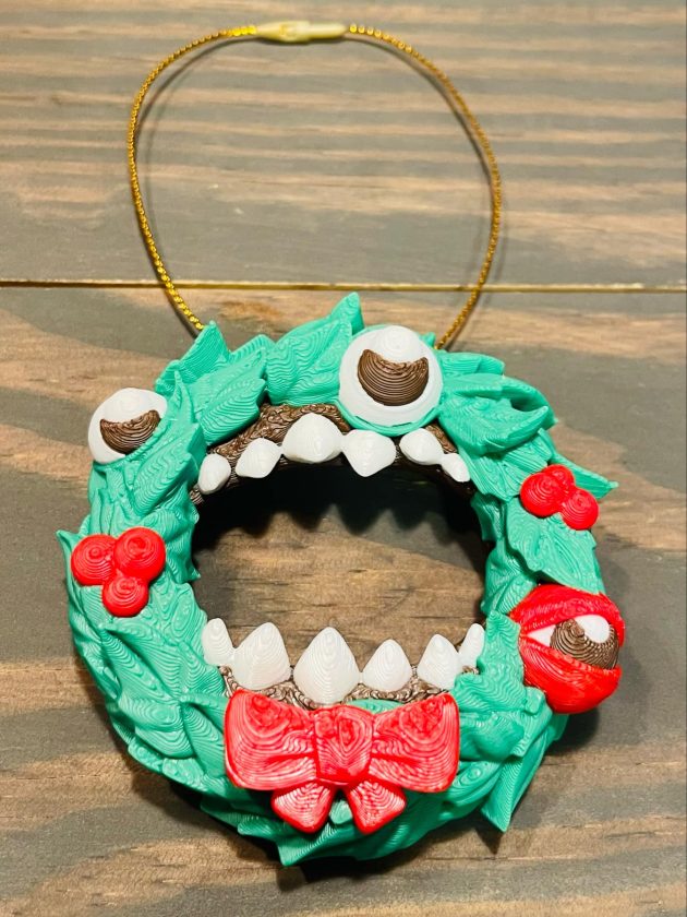 Wreath Mimic Holiday Christmas Ornament