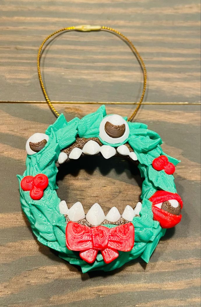 Wreath Mimic Holiday Christmas Ornament